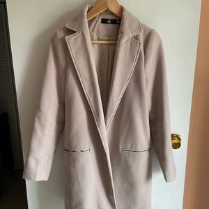 Missguided Blush Pink Coat Size 2